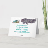 Cartoon Krill bedankkaart (Achterkant)