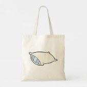 Cartoon kussen met reus tote bag (Achterkant)