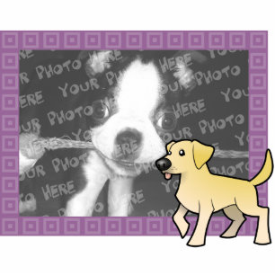 Cartoon Labrador Retriever Foto Lijst Fotobeeldje Magneet