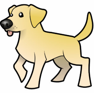 Cartoon Labrador Retriever Fotobeeldje Magneet