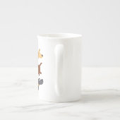 Cartoon Labradors en 3 Saveurs Bone China Mug (Dos)