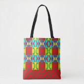 Cartoon Lady Pop Art Patterned Canvas tas (Voorkant)