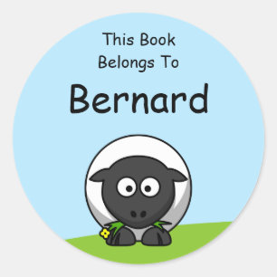 Cartoon Lam Dit Boek Is Van Ronde Sticker
