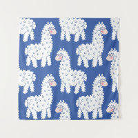 Cartoon lama alpaca, motief