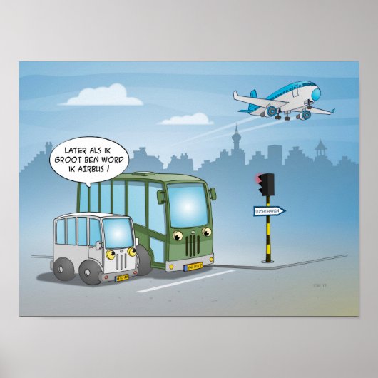 Cartoon; later als ik groot ben - poster (Voorkant)