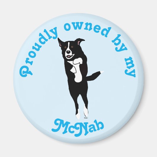 Cartoon Leaping McNab Magnet Magneet (Voorkant)