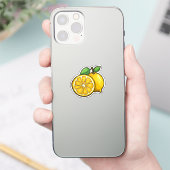 Cartoon lemon sticker (Telefoon)