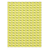 Cartoon Lemons Bright Geel Tafelkleed (Voorkant)
