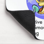 Cartoon Leo Lion vertrekt dierentuin Muismat (Hoek)