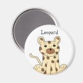 Cartoon Leopard Magneet (Voorkant / Achterkant)