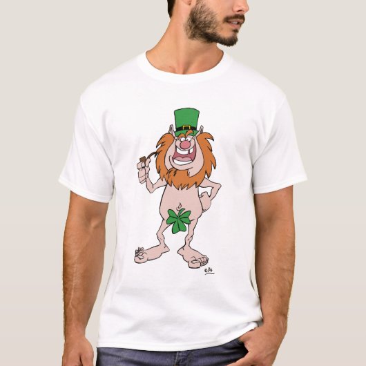 Cartoon Leprechaun St Patrick T-shirt (Voorkant)