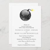 Cartoon Letterpress Style Bomb Kaart (Voorkant / Achterkant)