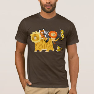 Cartoon Liger en Friends volwassen T-shirt