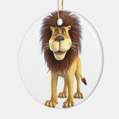 Cartoon Lion Keramisch Ornament (Links)