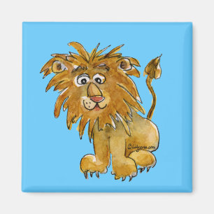 Cartoon Lion Magnet aan Personaliseren Magneet