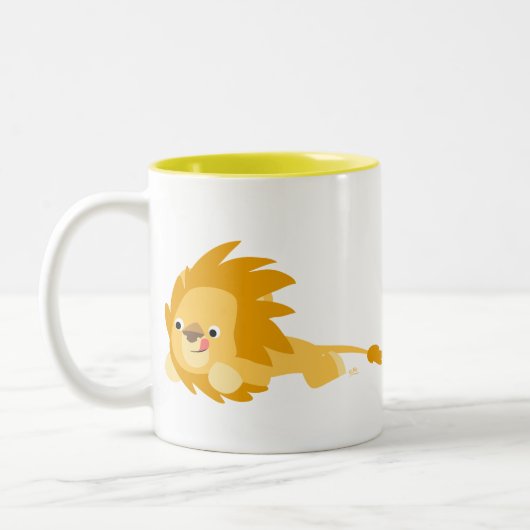 Cartoon Lion Mug Bouncon (Gauche)