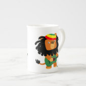 Cartoon Lion Zion Bone China Mok (Voorkant rechts)