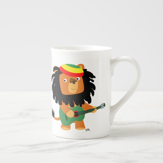 Cartoon Lion Zion Bone China Mok (Rechts)