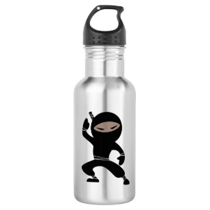 Cartoon Little Ninja Warrior Waterfles