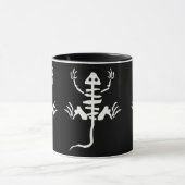 Cartoon Lizard Skeleton Botten Mok (Midden)
