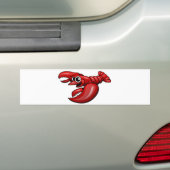 Cartoon Lobster Bumpersticker (Op auto)