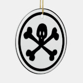 Cartoon Logo Keramisch Ornament (Rechts)