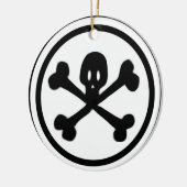 Cartoon Logo Keramisch Ornament (Links)