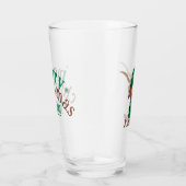 Cartoon Longhorn in Groene Ski Pet en Sjaal Glas (Rechts)