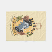 Cartoon Loyal Hufflepuff Fleece Deken (Voorkant (Horizontaal))