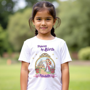 Cartoon Magische Sprookjesprinses Kids Verjaardag T-shirt