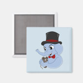 Cartoon magnet van de kleine olifant magneet (Voorkant / Achterkant)