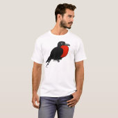 Cartoon Magnificant Frigatebird T-shirt (Voorkant volledig)