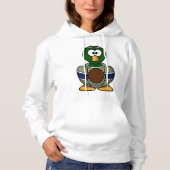 Cartoon Mallard Duck Femme Sweat - shirt à capuche (Devant)