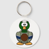 Cartoon Mallard Duck Sleutelhanger (Achterkant)