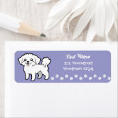 Cartoon Maltees (puppy cut) Etiket (Insitu)