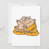 Cartoon Man Meditatie Kaart (Voorkant)