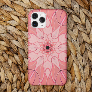 Cartoon Mandala Bloem Roze iPhone 11 Hoesje