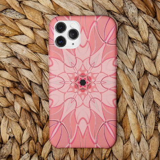 Cartoon Mandala Bloem Roze iPhone 11 Hoesje