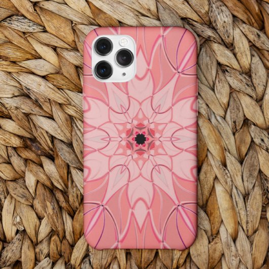 Cartoon Mandala Bloem Roze Case-Mate iPhone Case