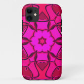 Cartoon Mandala Bloem Roze Case-Mate iPhone Case (Achterkant)
