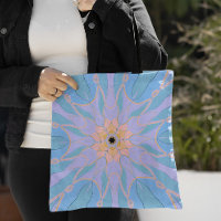 Cartoon Mandala Flower Blue en Yellow