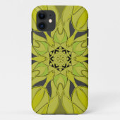 Cartoon Mandala Flower Green Case-Mate iPhone Case (Achterkant)