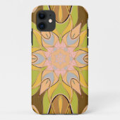 Cartoon Mandala Flower Oranje Green en Blue Case-Mate iPhone Case (Achterkant)