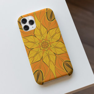 Cartoon Mandala Flower Yellow iPhone 11 Hoesje