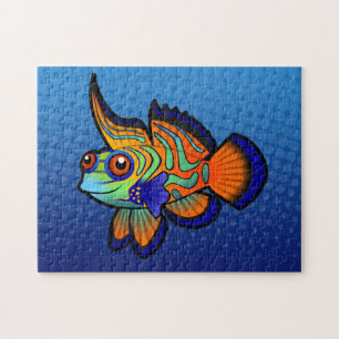 Cartoon Mandarijn / Dragonet Fish Legpuzzel