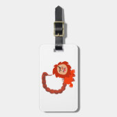 Cartoon Manticore Bagagelabel (Voorkant verticaal)