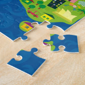 Cartoon Map of Australia and Oceania Puzzle Legpuzzel (Zijkant)