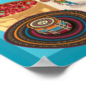 Cartoon Map of Colombia Poster (Hoek)