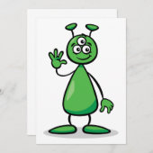 Cartoon Martian Kaart (Voorkant / Achterkant)