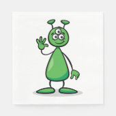 Cartoon Martian Servet (Voorkant)